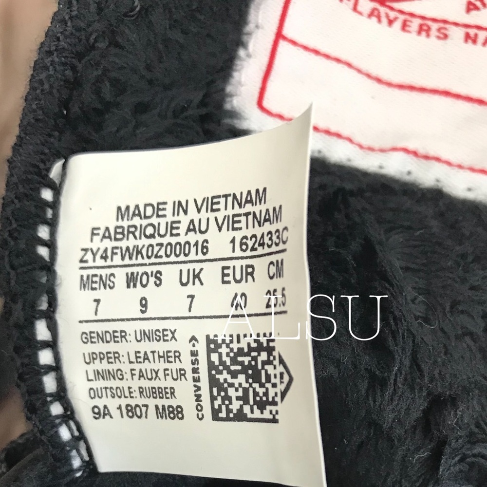 Convy70 HI Leather Black Icon Violet W AUTHENTIC - Picture 8 of 8